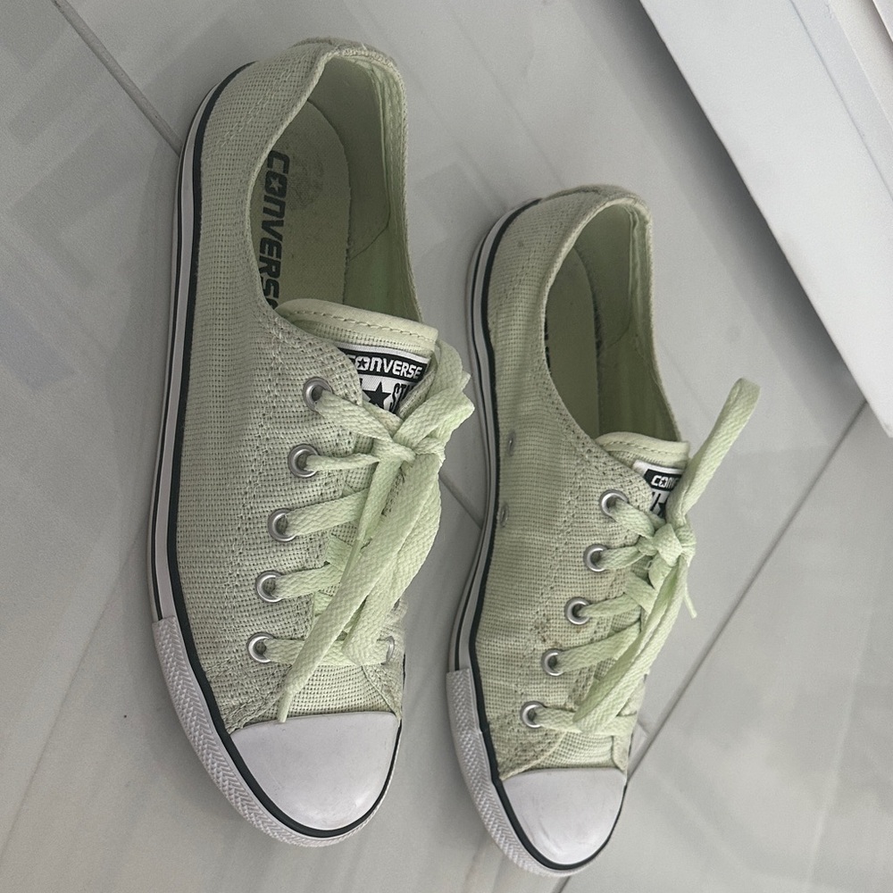 Perfect Easter outfit must have- Converse Mint Green Canvas Sneakers - Picture 9 of 11